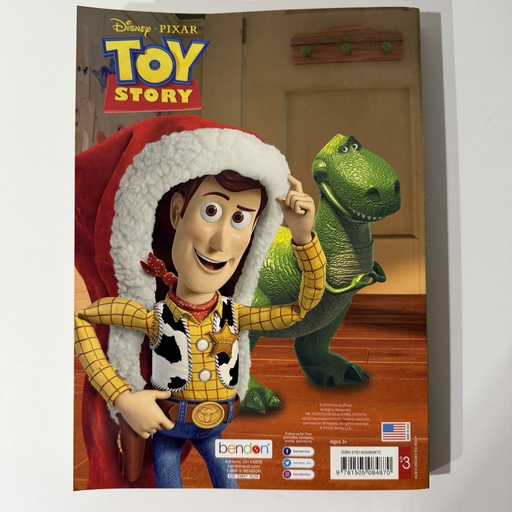 Disney‎ Toy Story 288 Coloring Activity And Coloring Pages Toy's Holiday Adven - Picture 2 of 14